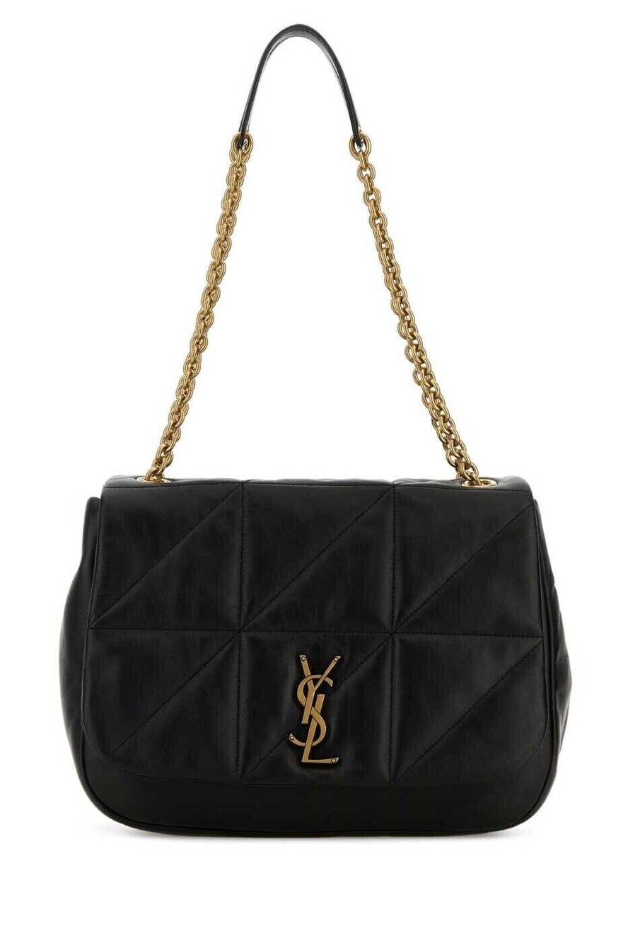 Saint Laurent Jamie Quilted Leather Shoulder Bag Black